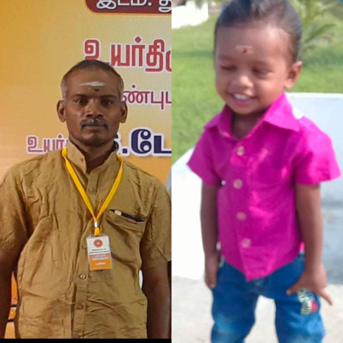 आर. कुमार, 45, और के. दयालमूर्ति, 12. फोटो क्रेडिट: विशेष व्यवस्था