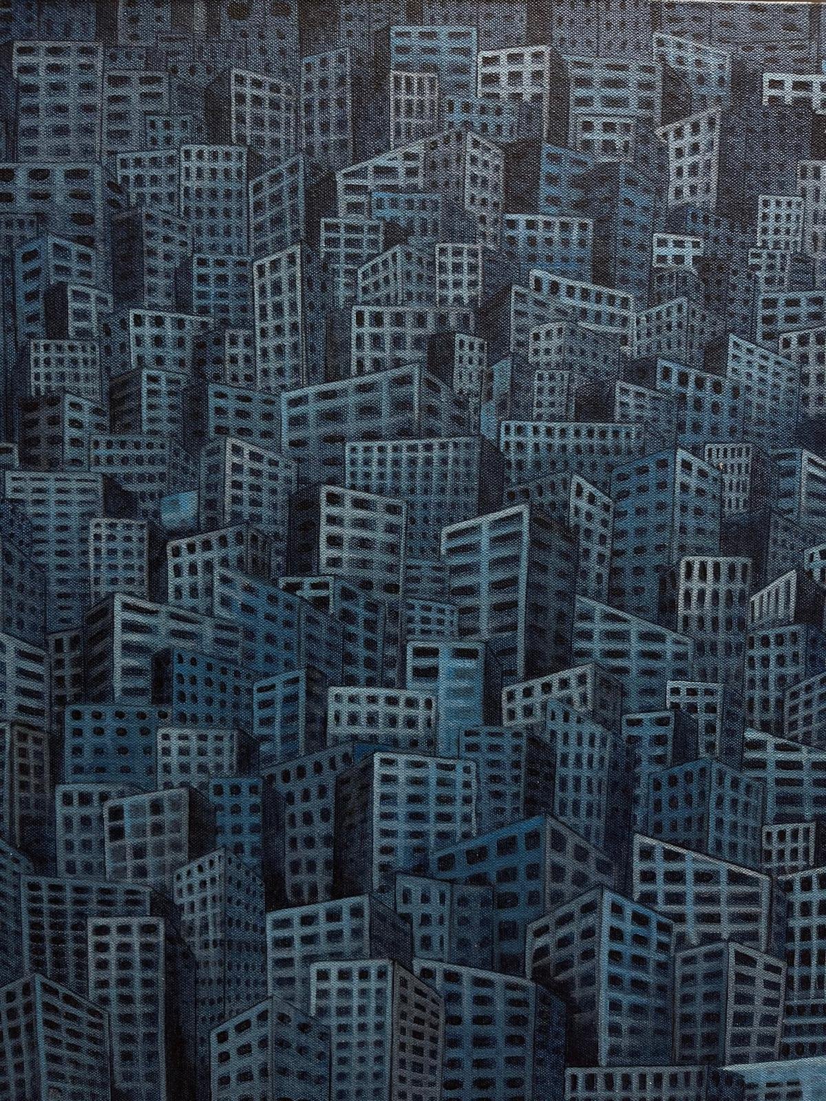 मनु बिन्नी जॉर्ज की एक पेंटिंग। 