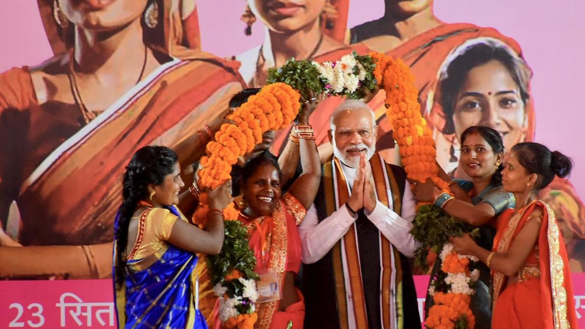 PM Modi gives credit to women for passage of women's reservation bill in Parliament