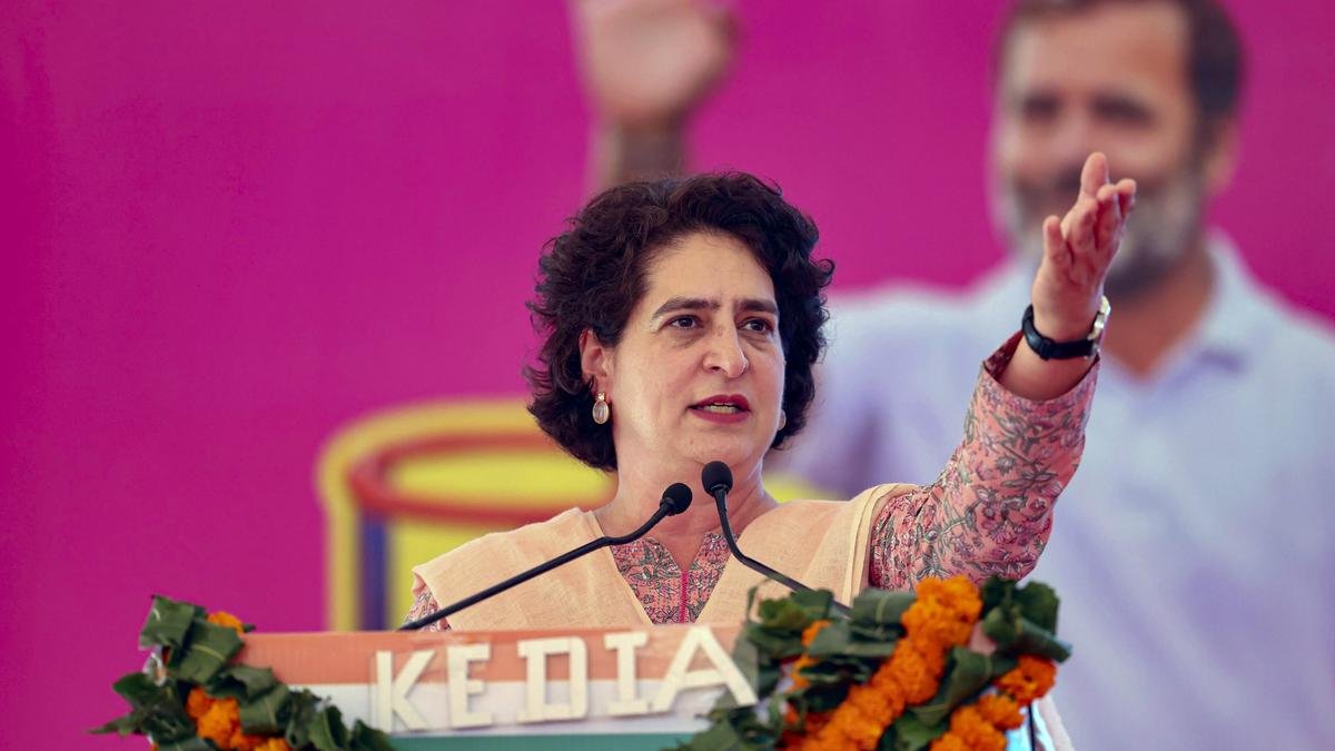 Women's quota, ERCP all empty promises as PM Modi's envelope is empty: Priyanka Gandhi